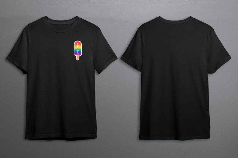 Pride Lolly LGBTQ+ T-Shirt Unisex - Pride Month - Pride March - LGBTQ+ Clothing-Rainbow Tee-Gay Pride T-Shirt- Black White Tee
