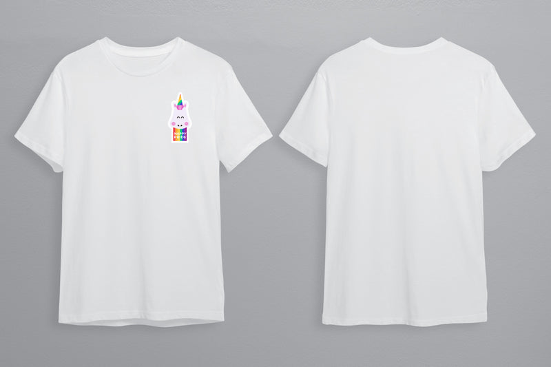 Pride Unicorn LGBTQ+ T-Shirt Unisex - Pride Month - Pride March - LGBTQ+ Clothing-Rainbow Tee-Gay Pride T-Shirt- Black White Tee