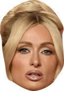 Paris Hilton 2025 Celebrity Face Mask Fancy Dress Cardboard Costume Mask