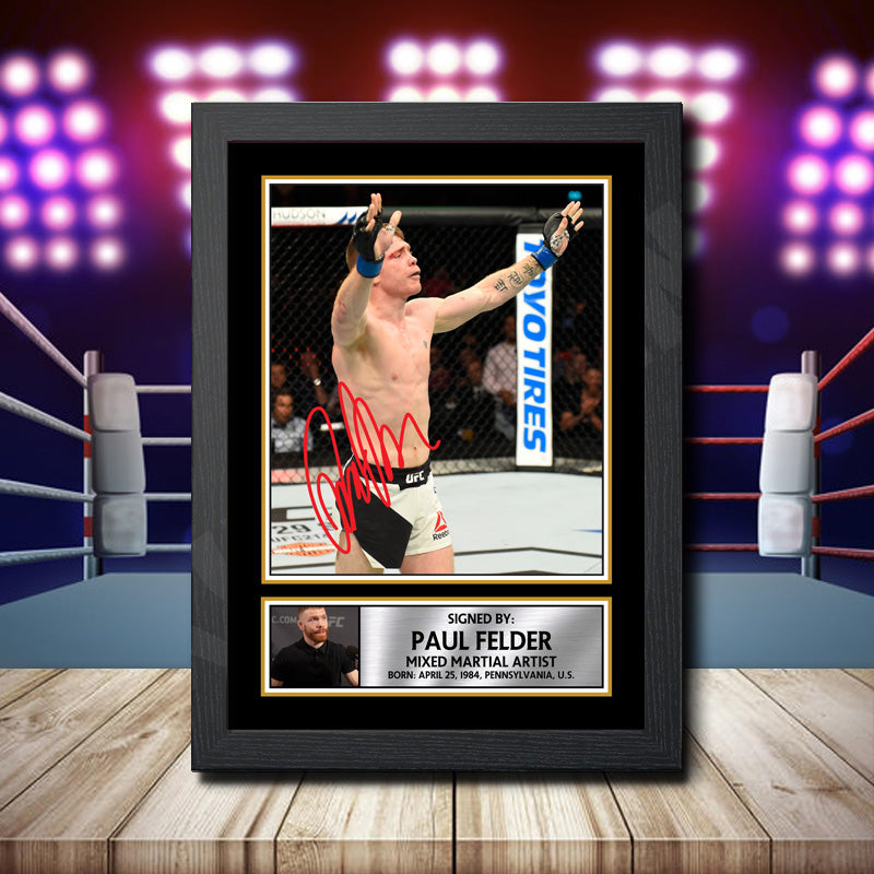 Paul Felder Printed Signature Ufc Star Poster Print Framed Wall Art Gift – Paul Felder Printed Signature Ufc Star Poster Print