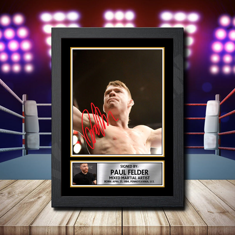 Paul Felder 2 Printed Signature Ufc Star Poster Print Framed Wall Art Gift – Paul Felder 2 Printed Signature Ufc Star Poster Print