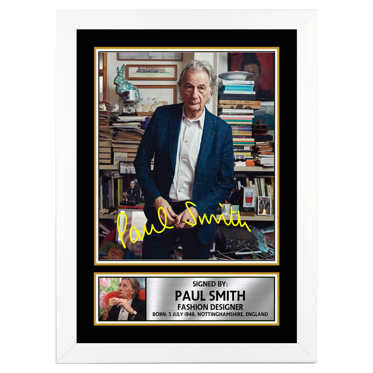 Paul Smith 2 Fashion Designer Printed Signature Poster Print Gift