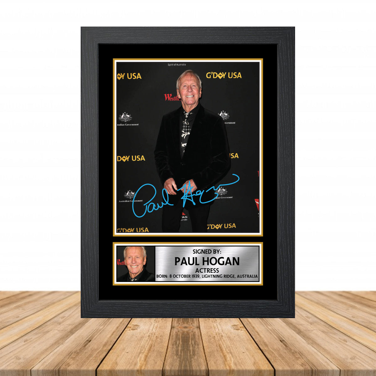 Paul Hogan M896 Television Printed Signature Poster Print Gift