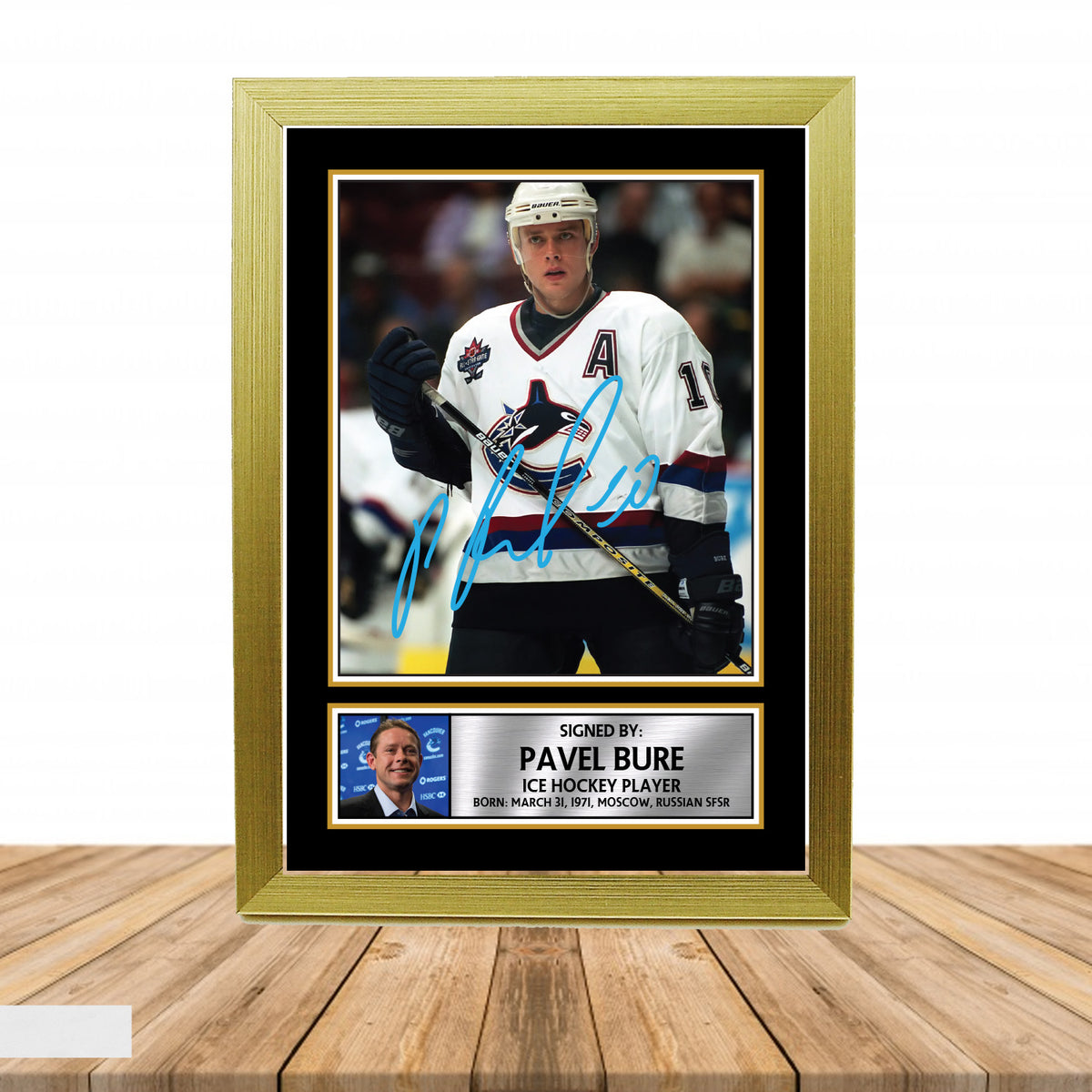 Pavel Bure Ice Hockey Printed Signature Poster Print Gift