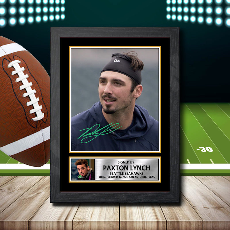 Paxton Lynch 2 – Printed Signature NFL Star Print – Paxton Lynch 2