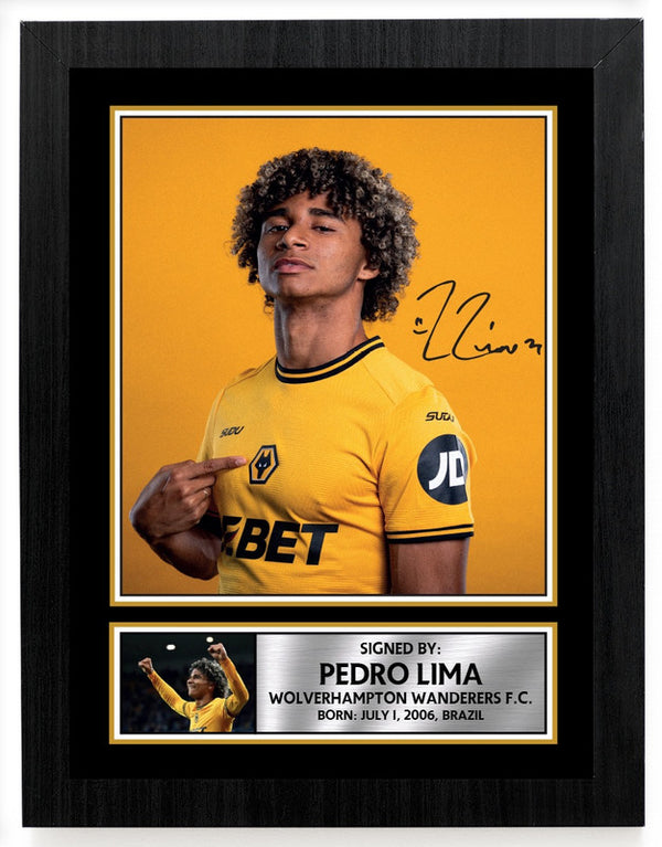 Pedro Lima Printed Signature Poster Print – Wolverhampton Wanderers F.C. Wall Art – Gift for Fans & Collectors