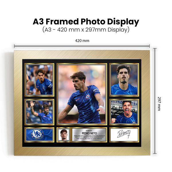 Pedro Neto Printed Signature Football Poster Print – Reproduction Print