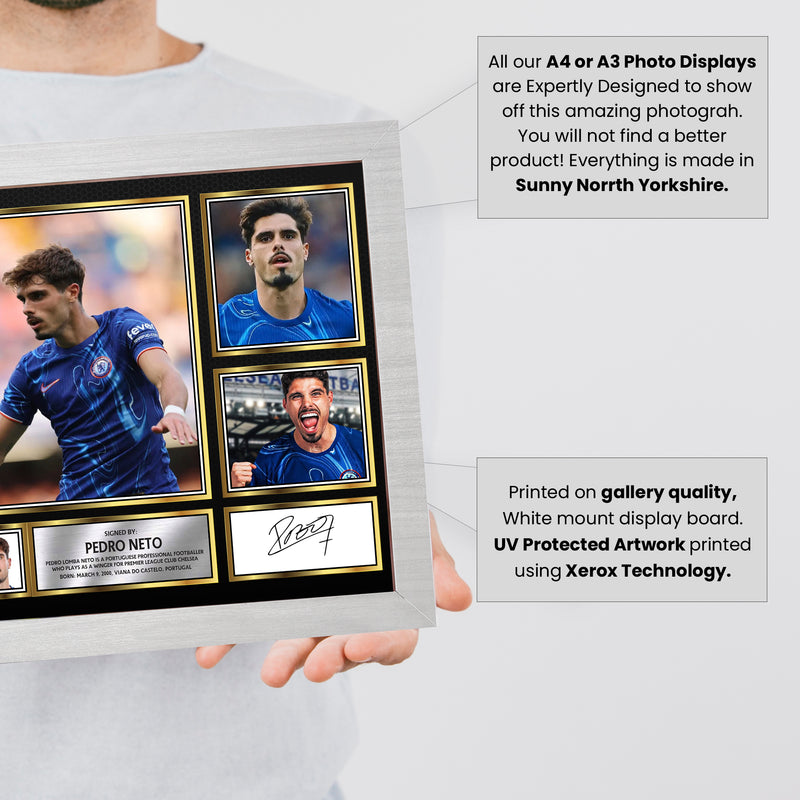 Pedro Neto Limited Edition Signed Football Poster Print