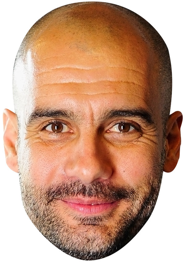 Pep Guardiola Manchester City Face Mask – Football Manager Celebrity Card Mask – Celebrity Mask for Stag Do, Hen Night, Fancy Dress & Costume Parties – Pep Guardiola Manchester City Face Mask