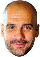 Pep Guardiola Manchester City Face Mask – Football Manager Celebrity Card Mask – Celebrity Mask for Stag Do, Hen Night, Fancy Dress & Costume Parties – Funny Adult Card Mask