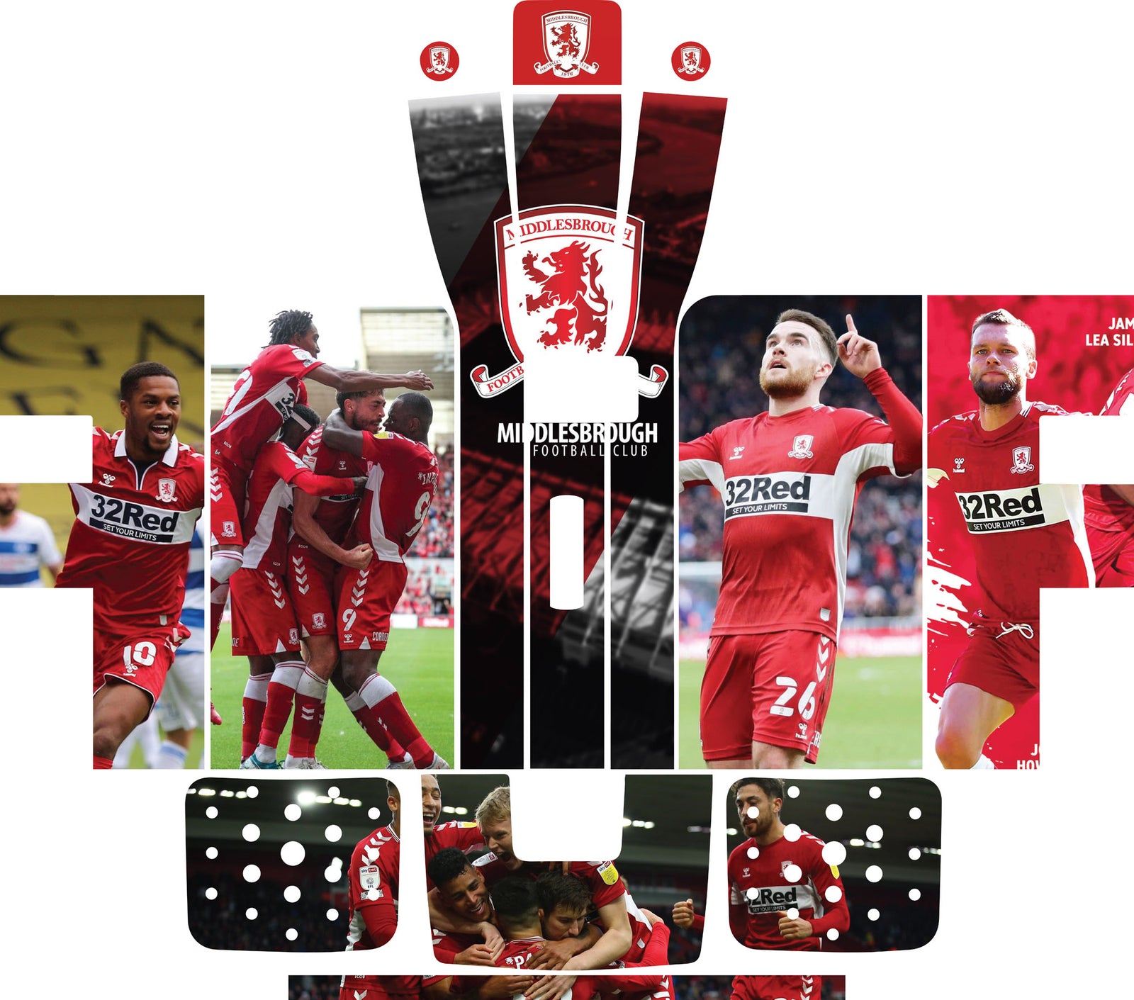 Middlesborugh Stickers Perfect Draft Maxi Skin - Middlesbrough FC - Sticker