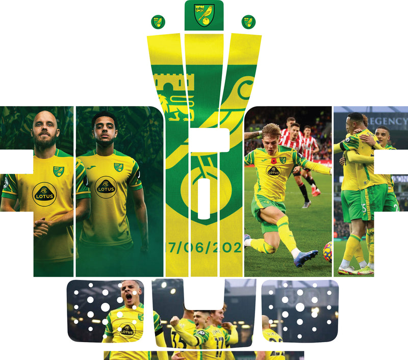 Perfect Draft Magnetic Skin Maxi Magnet - Norwich FC