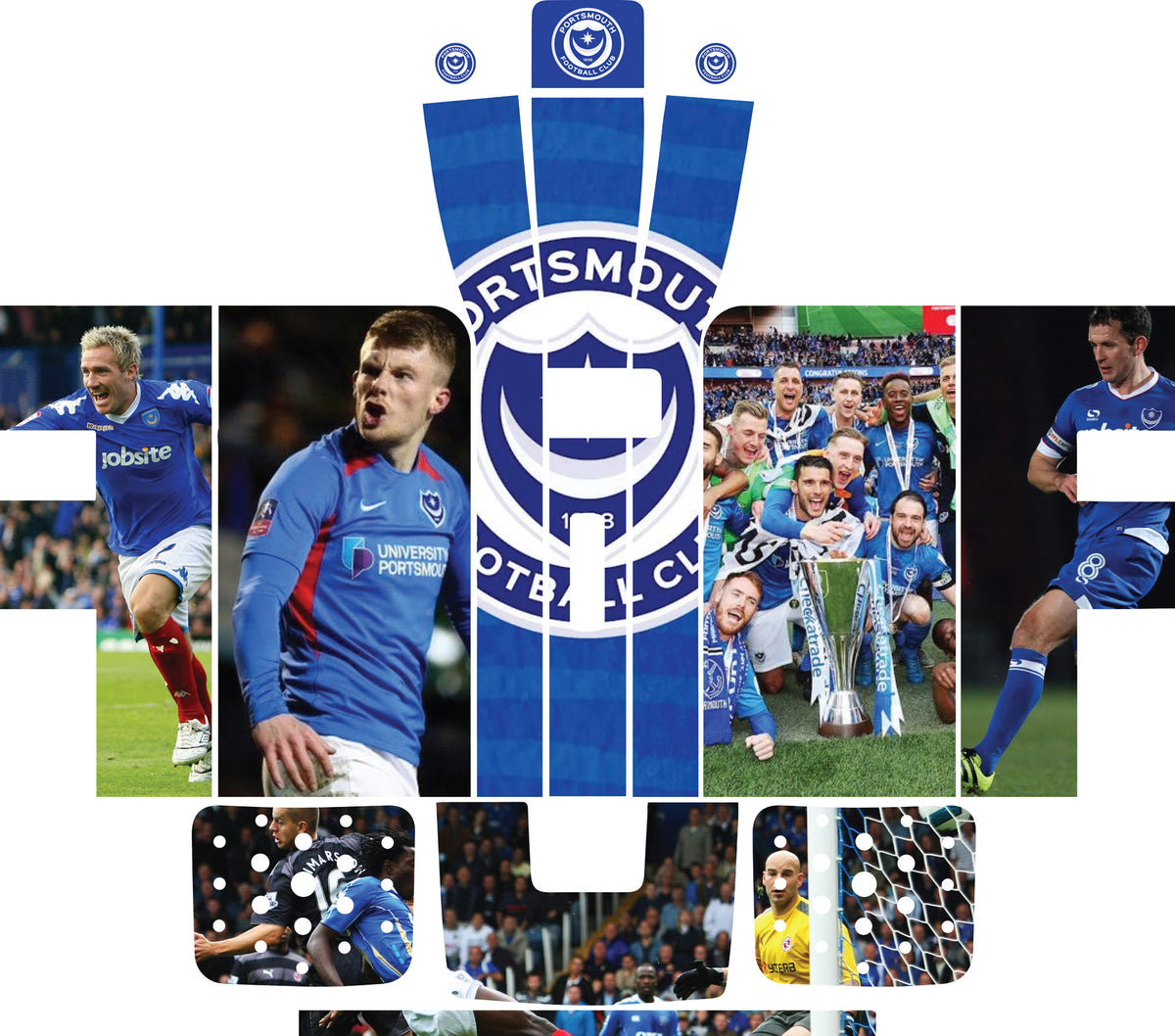 Perfect Draft Maxi Skin - Portsmouth FC - Sticker