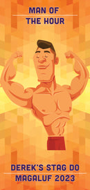 Personalised Strong Buff Bloke Stag Do Beach Towel