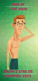 Personalised Weak Skinny Bloke Stag Do Beach Towel