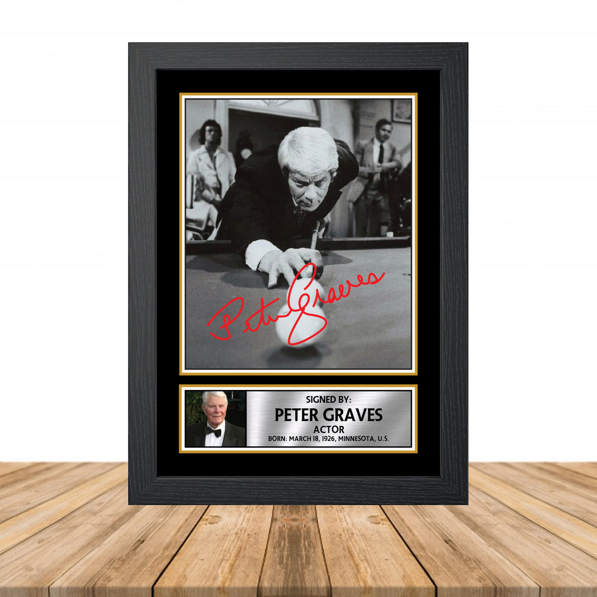 Peter Graves M901 Television Printed Signature Poster Print Gift