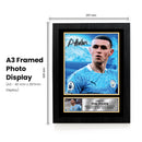 Phil Foden Signed Autographed Portrait Poster Print – Manchester City & England Football Memorabilia Wall Art for Fans & Collectors