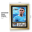 Phil Foden Signed Autographed Portrait Poster Print – Manchester City & England Football Memorabilia Wall Art for Fans & Collectors