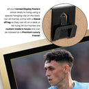 Phil Foden Printed Signed Poster – Manchester City FC & England Midfielder Tribute Wall Art with Jersey & Bio Plaque – Premier League Football Memorabilia for Fans & Collectors