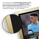Phil Foden Printed Signed Poster – Manchester City FC & England Midfielder Tribute Wall Art with Jersey & Bio Plaque – Premier League Football Memorabilia for Fans & Collectors