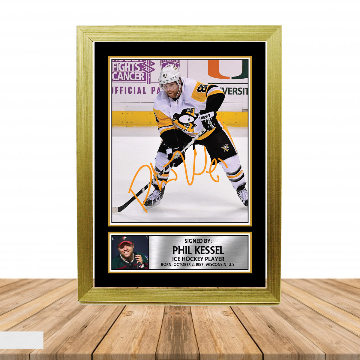 Phil Kessel's 2 Ice Hockey Printed Signature Poster Print Gift