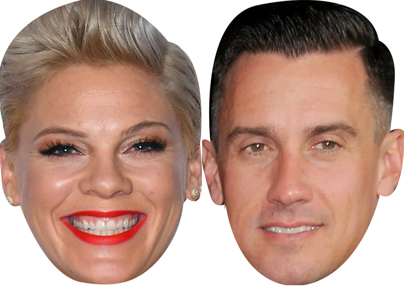 Pink and Carey Hart Celebrity Couple Party Face Mask Pack