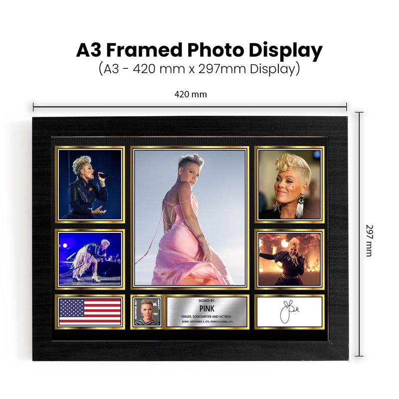 Pink Singers Framed Autographed Print - Limited Edition Autograph Fan Gift – Collectible Memorabilia Merchandise