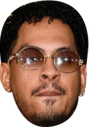 Playboy Carti Celebrity Face Mask Fancy Dress Cardboard Costume Mask