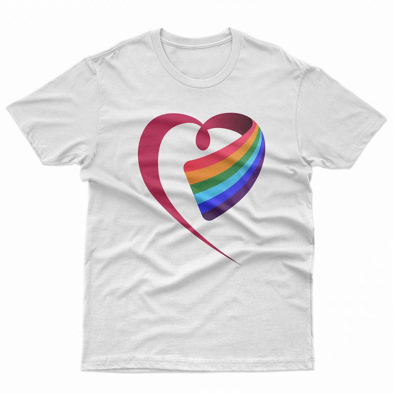 Pride Heart LGBT Gay Lesbian Tee