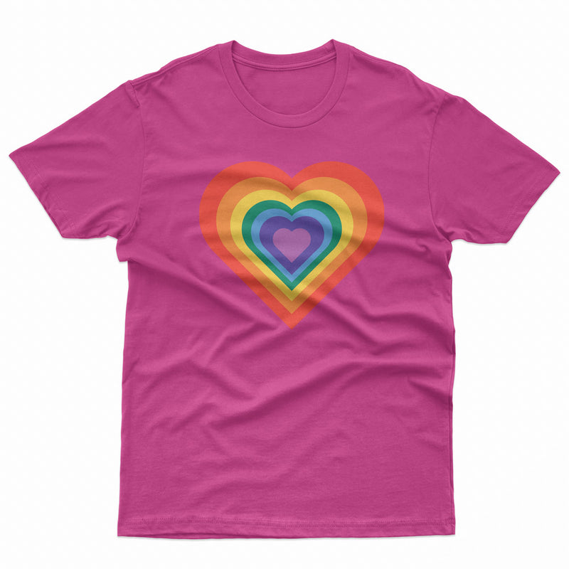 Pride Heart LGBT Gay Lesbian Tee