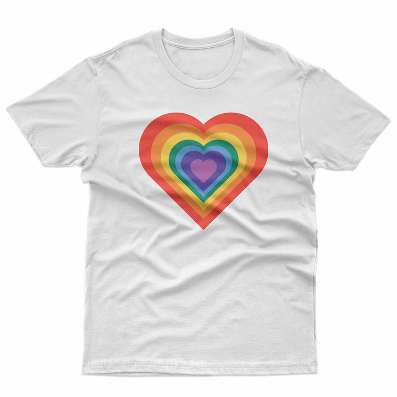 Pride Heart LGBT Gay Lesbian Tee