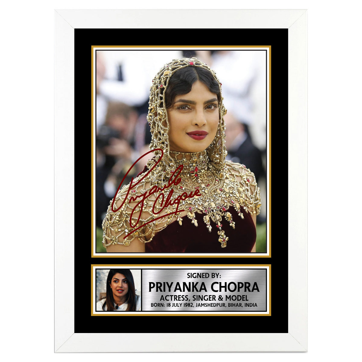 Priyanka Chopra M358 Bollywood Printed Signature Poster Print Gift