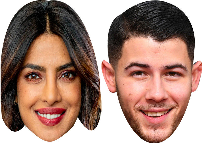 Priyanka Chopra and Nick Jonas Celebrity Couple Party Face Mask Pack