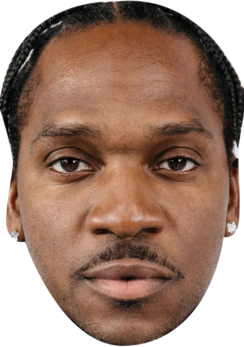 Pusha T Celebrity Face Mask Fancy Dress Cardboard Costume Mask