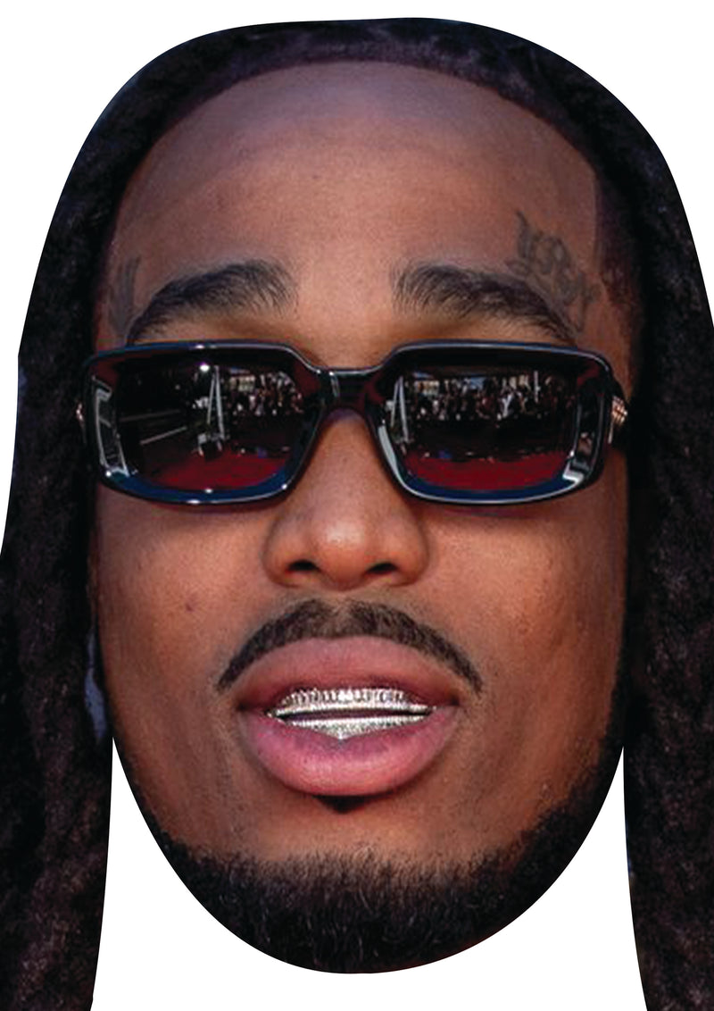 Quavo Celebrity Face Mask Fancy Dress Cardboard Costume Mask