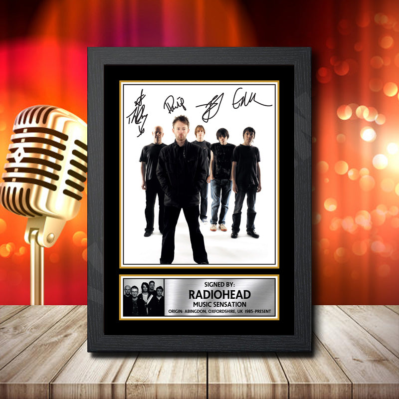 Radiohead 2 – Printed Signature Music Star Print – Radiohead 2