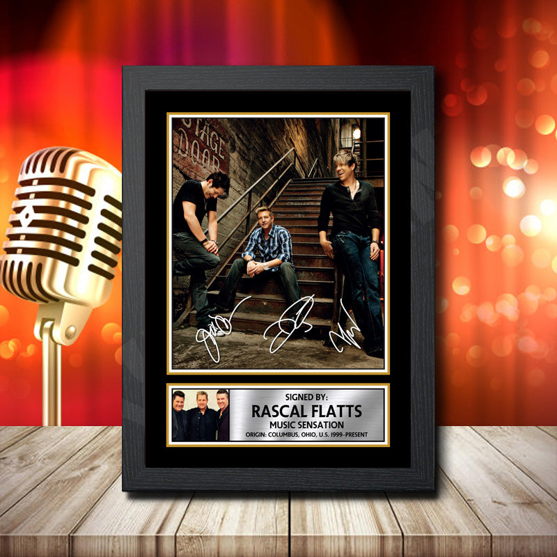 Rascal Flatts 2 – Printed Signature Music Star Print – Rascal Flatts 2