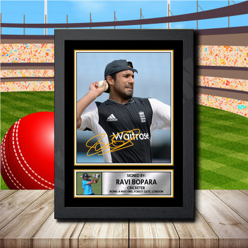 Ravi Bopara 2 Printed Signature Cricket Star Poster Print Framed Wall Art Gift – Ravi Bopara 2 Printed Signature Cricket Star Poster Print