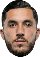 Rayan Cherki Face Mask – France Football Star Inspired Card Face Mask, Soccer Fan Party Accessory, Sports Supporter Prop, Football Gift