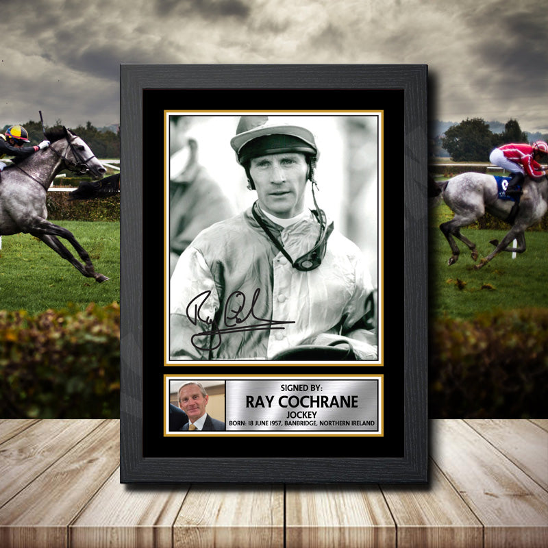 Ray Cochrane Printed Signature Horse-Racing Star Poster Print Framed Wall Art Gift – Ray Cochrane Printed Signature Horse-Racing Star Poster Print