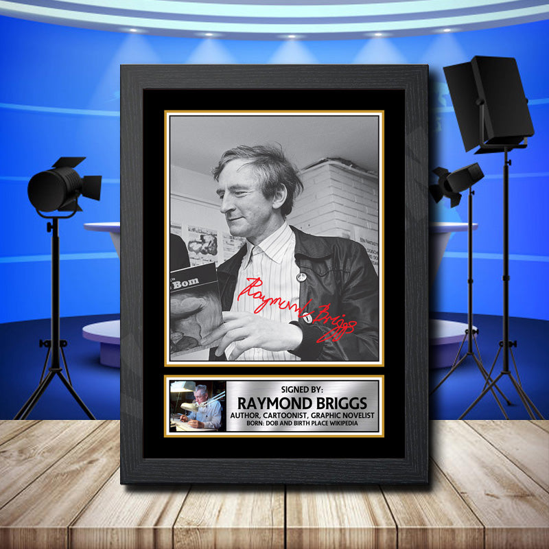 Raymond Briggs 2 Printed Signature Television Star Poster Print Framed Wall Art Gift – Raymond Briggs 2 Printed Signature Television Star Poster Print