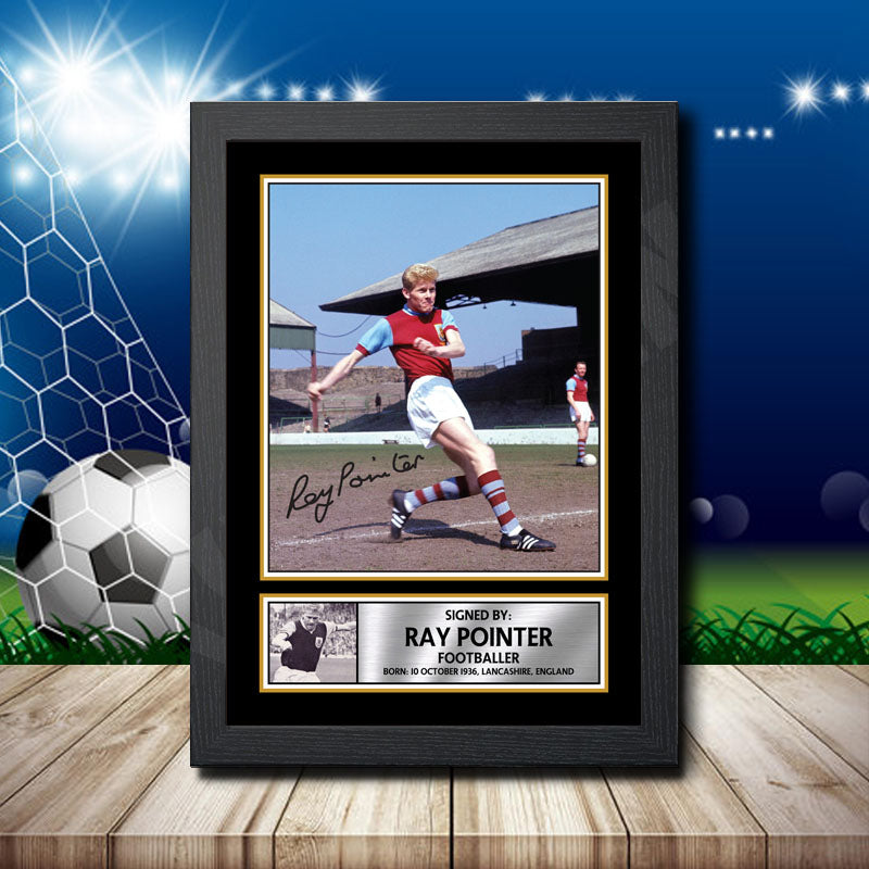 Ray Pointer Printed Signature Footballers Star Poster Print Framed Wall Art Gift – Ray Pointer Printed Signature Footballers Star Poster Print