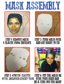 Harrison Ford and Calista Flockhart Celebrity Couple Face Mask Fancy Dress - High-Quality Cardboard Masks for Any Occasion