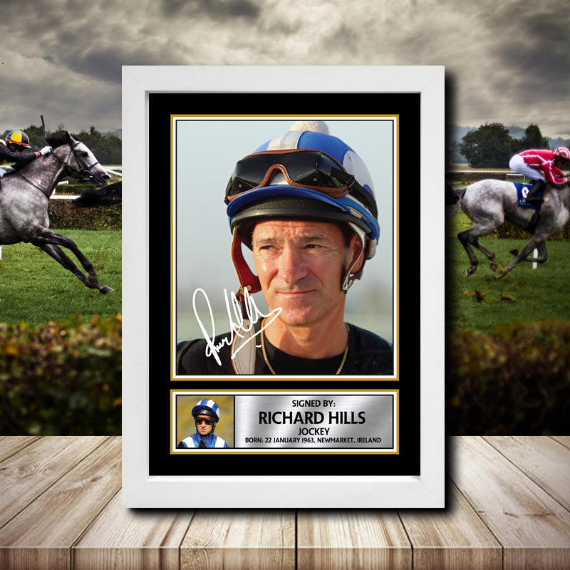 Richard Hills Printed Signature Horse-Racing Star Poster Print Framed Wall Art Gift – Richard Hills Printed Signature Horse-Racing Star Poster Print