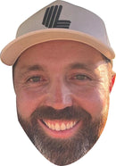 Rick Shiels Face Mask – Golf YouTuber Fancy Dress Mask for Stag Do, Golf Days, Costume Parties & Fans – Adult Card Mask
