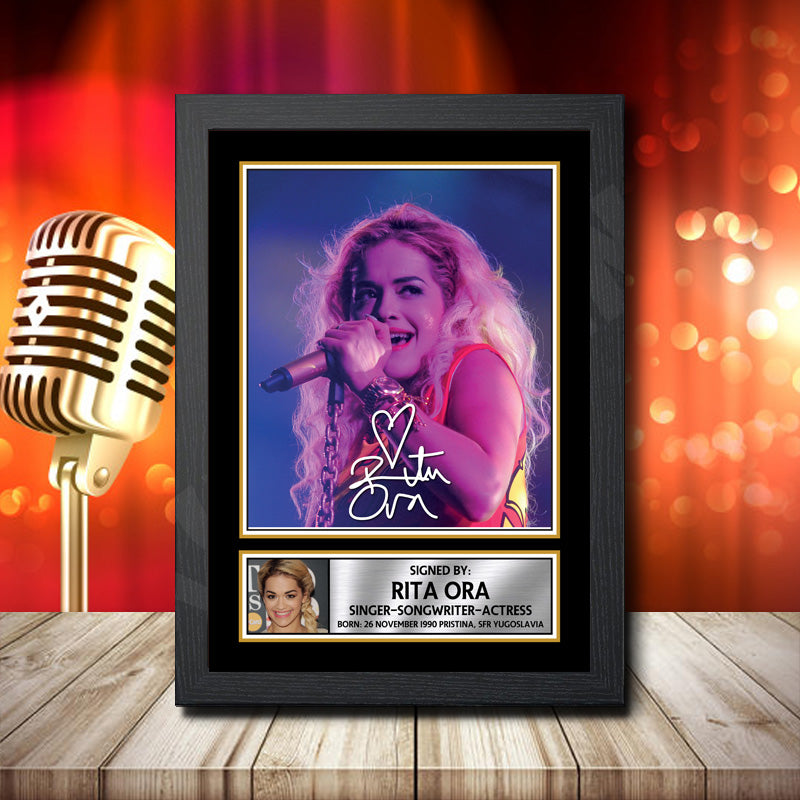 Rita Ora 1 – Printed Signature Music Star Print – Rita Ora 1