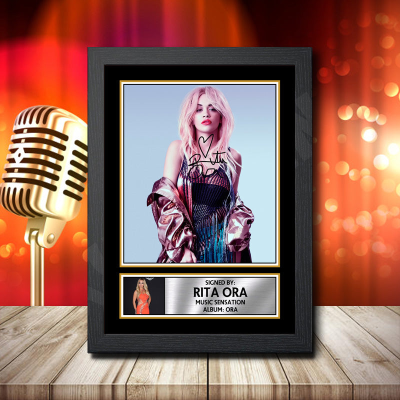 Rita Ora 2 Printed Signature Music Star Poster Print Framed Wall Art Gift – Rita Ora 2 Printed Signature Music Star Poster Print