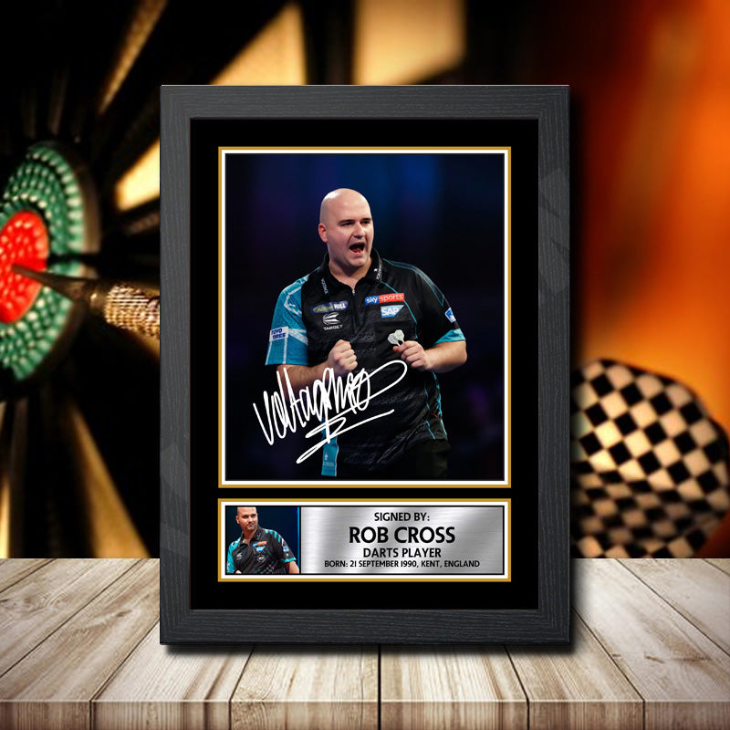 Rob Cross 2 Printed Signature Darts Star Poster Print Framed Wall Art Gift – Rob Cross 2 Printed Signature Darts Star Poster Print