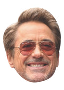 Robert Downey Jr Face Mask – Hollywood Actor Fancy Dress Mask for Stag Do, Costume Parties & Film Fans – Adult Card Mask