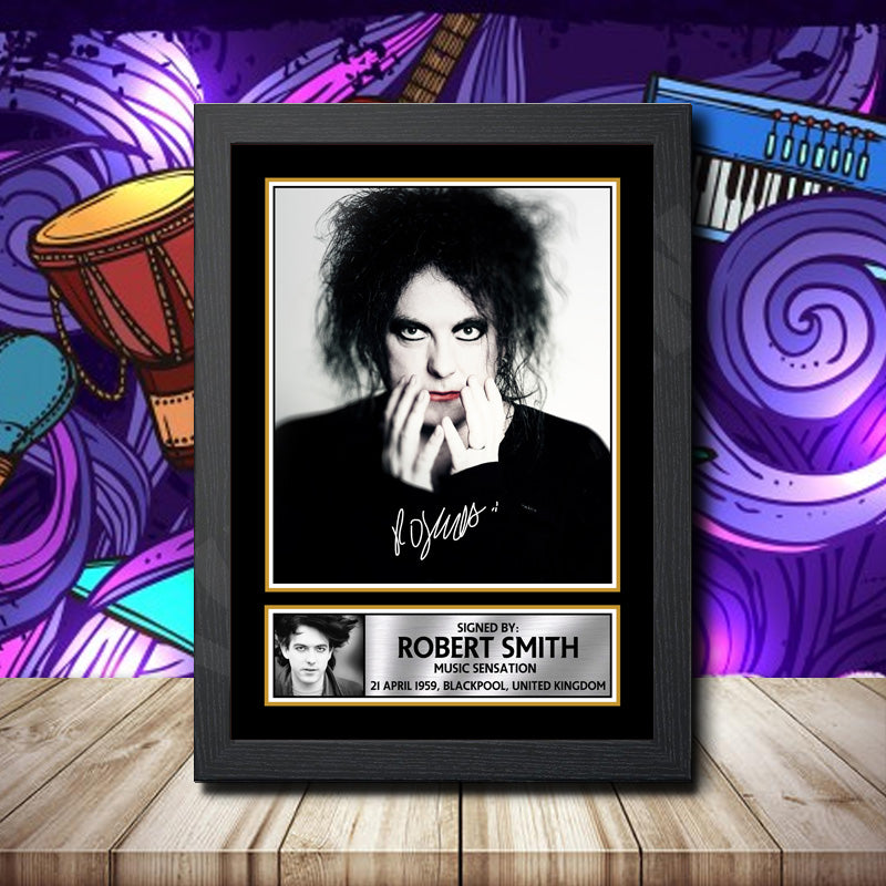 Robert Smith 2 Printed Signature Rock-Bands Star Poster Print Framed Wall Art Gift – Robert Smith 2 Printed Signature Rock-Bands Star Poster Print